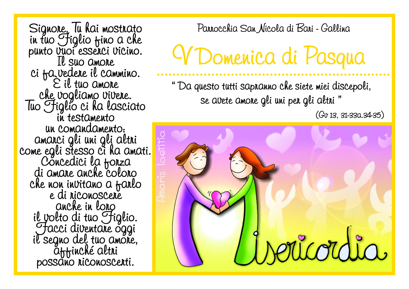 V Domenica di Pasqua 2025 x FB