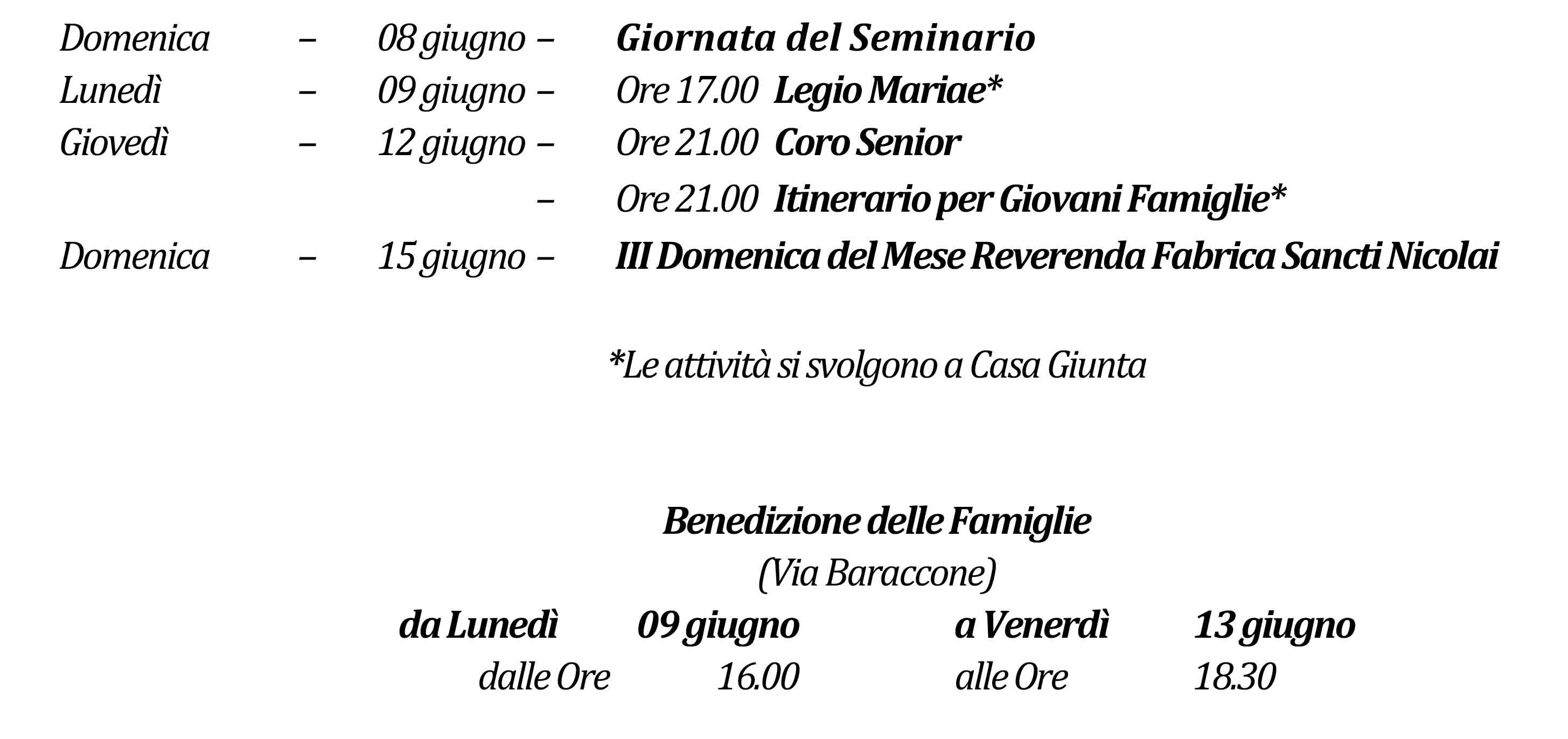 Avvisi della settimana piccolo 06-08-2025