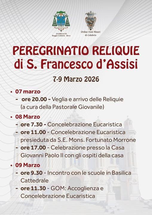Reliquie di San FRancesco d'Assisi