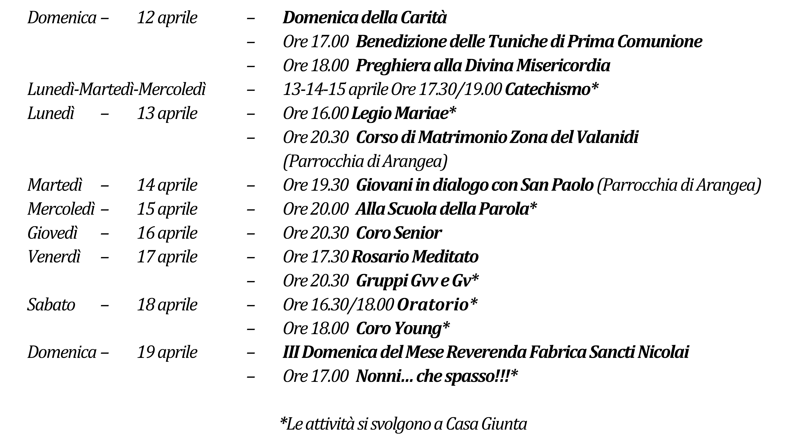 Avvisi della settimana piccolo 04-12-2026