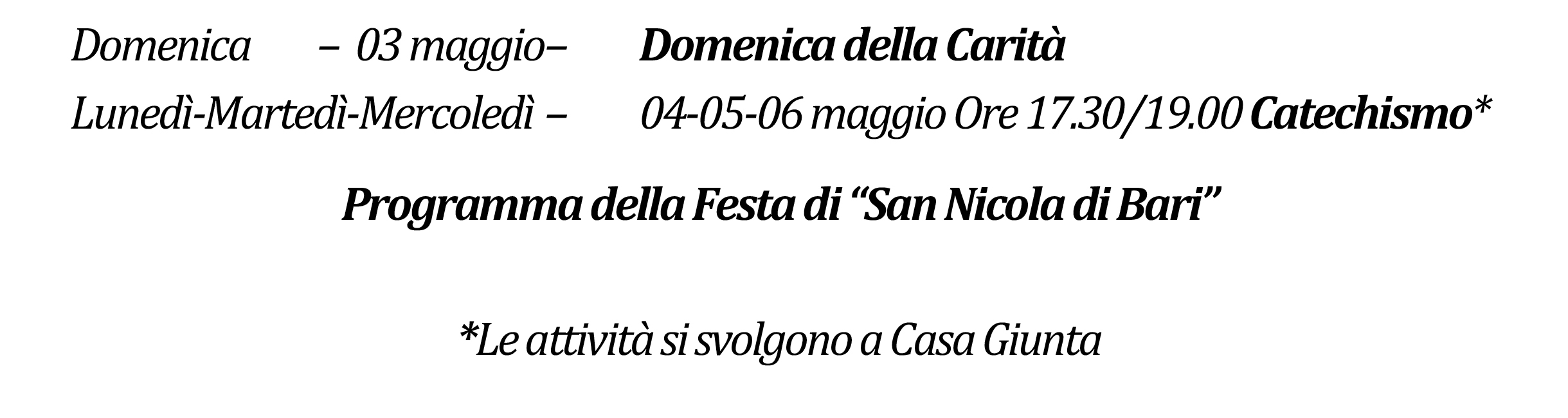 Avvisi della settimana piccolo 05-03-2026