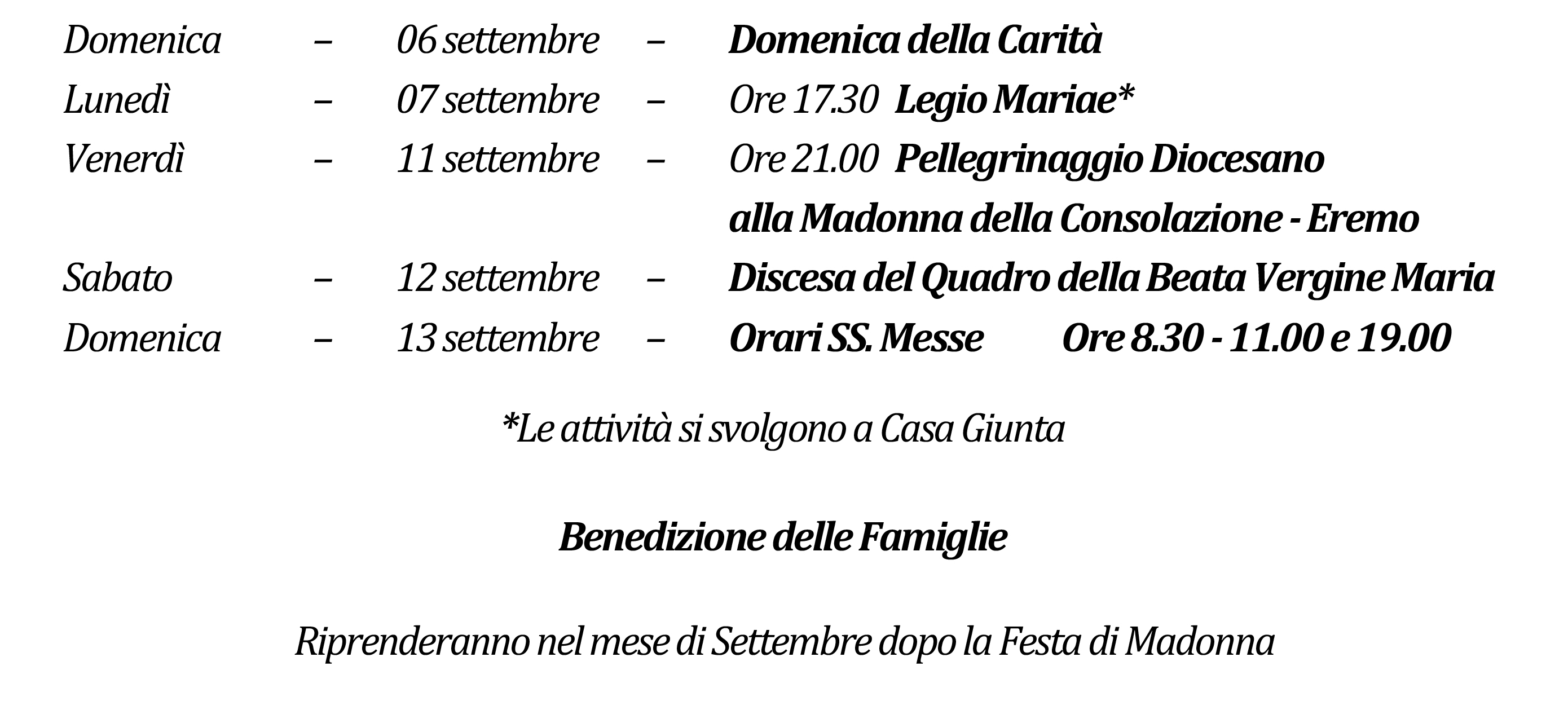 Avvisi della settimana piccolo 09-06-2026